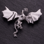 Dragon Brooch - Sterling Silver
