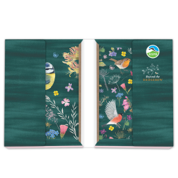 RSPB 'Beyond the Hedgerow' A6 Notecard Set and Wallet - Birds in the Garden