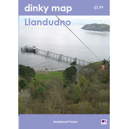 Llwythwch y ddelwedd i wyliwr yr Oriel, Clawr Blaen Map Dinky Llandudno
