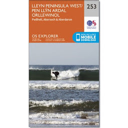 
            
                Load image into Gallery viewer, Front Cover of OS 253 Lleyn Peninsula West Map
            
        