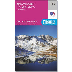 Front Cover of OS 115 Snowdon Map