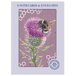 
            
                Load image into Gallery viewer, RSPB &amp;#39;In the Wild&amp;#39; Bee and Thistle Notelets
            
        