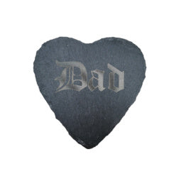 
            
                Load image into Gallery viewer, Dad Slate Heart Coaster
            
        