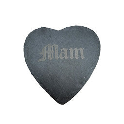 
            
                Load image into Gallery viewer, Mam Slate Heart Coaster
            
        