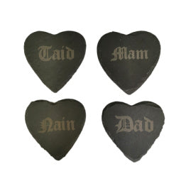 
            
                Load image into Gallery viewer, Taid Slate Heart Coaster
            
        