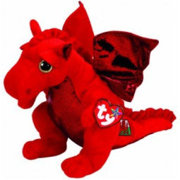 Standing Red Dragon Soft Toy